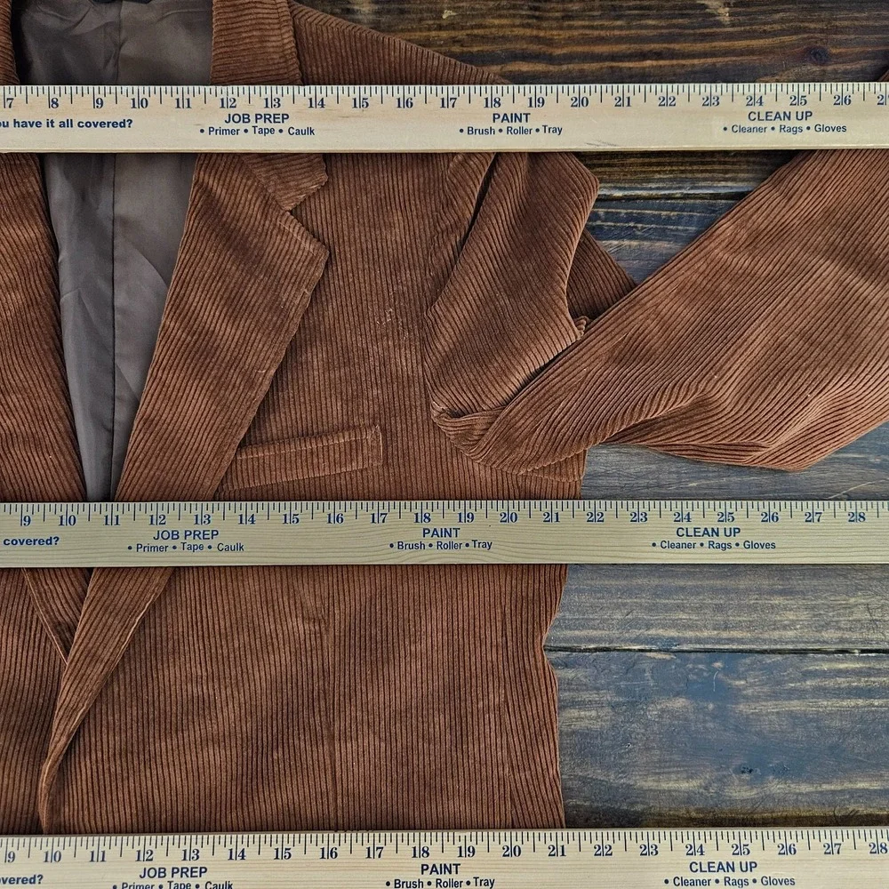 VTG‎ Woodmere Men's Sport Coat Blazer Two Button Brown Corduroy Cotton 44L